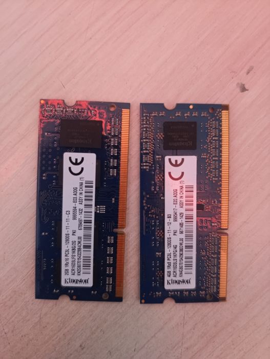 оперативной памяти для ноутбука Kingston объемом 2 ГБ.