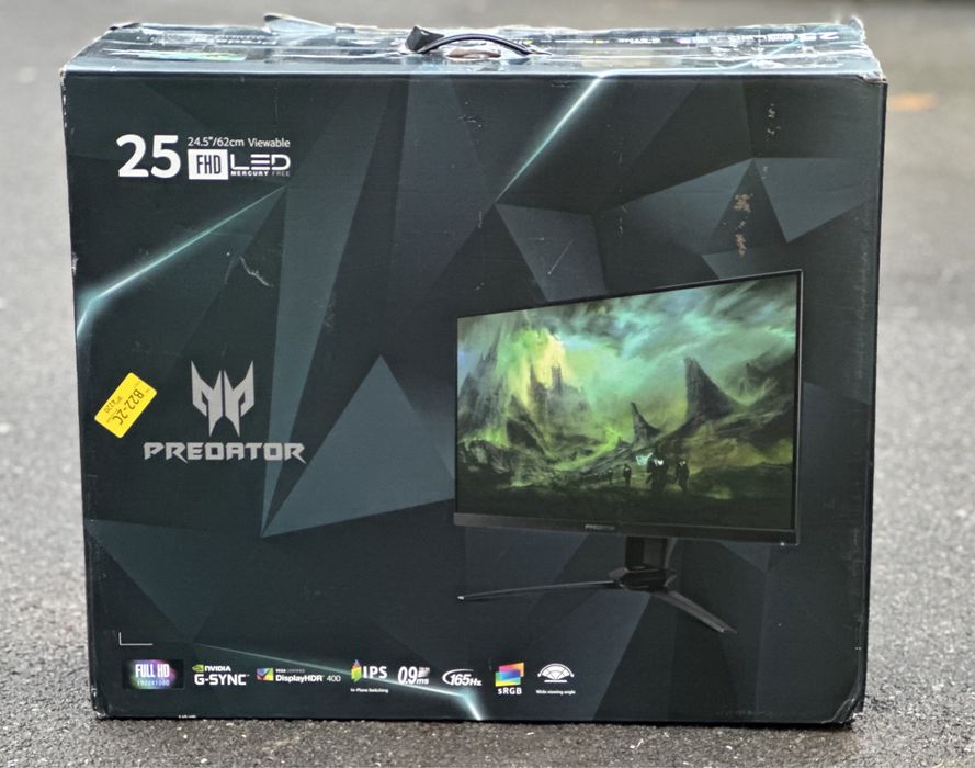 НОВ!!! Гейминг монитор Acer Predator XB3, 62 cm (24.5 Inches)