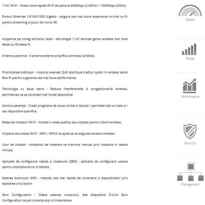 Router D-Link DIR-878 AC1900 MU-MIMO Wi-Fi Gigabit