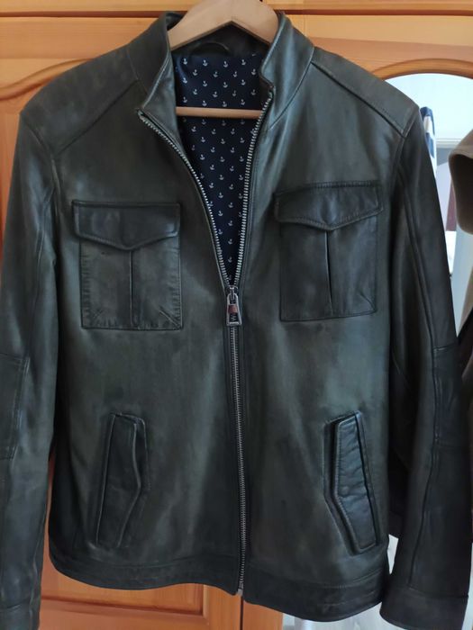 Мъжко яке естествена кожа