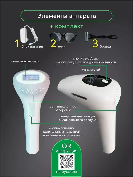 (Sf-71) Фотоэпилятор для лица и тела