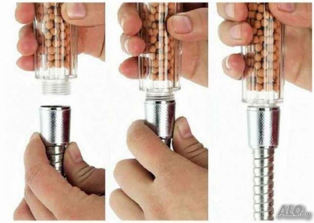 СПА Душ слушалка с турмалин , SPA Shower , 3 вида струи