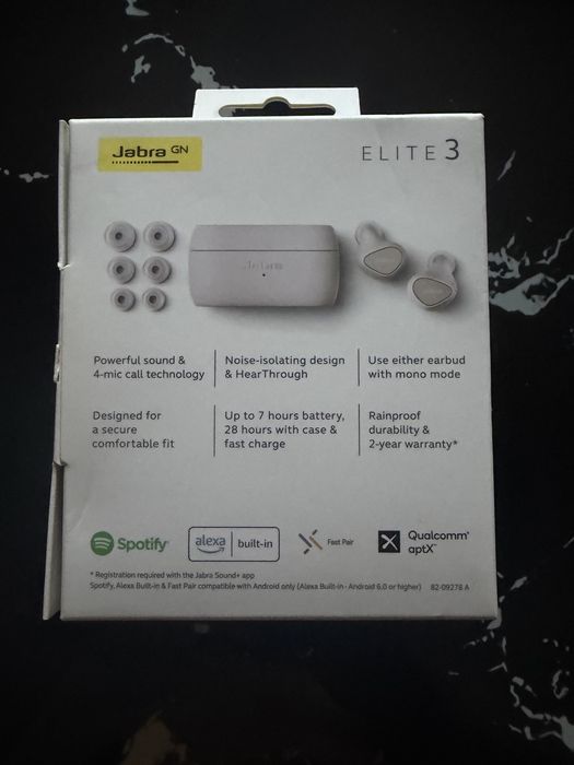 Casti Jabra Elite 3, Bluetooth, anulate zgomot, 4 microfoane,noi!