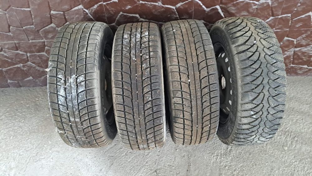 Зимние шины с дисками б/у