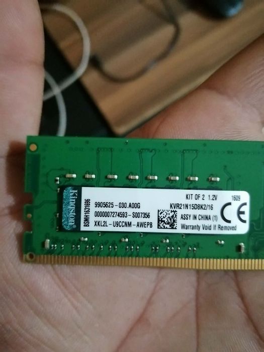 RAM Kingston 2x8 kit 16GB 2133MHz