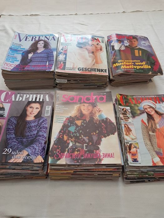 Лот.Продам журналы мод по вязанию для всей семьи 300 экз
