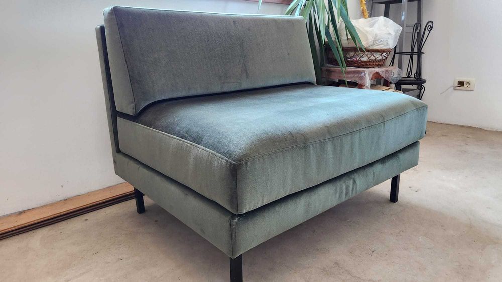 Canapea 2 locuri catifea sufragerie living terasa gradina cafenea bar