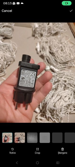 Instalatie turturi Craciun Lumineo, 250 LED-uri, 735 cm, lumina rece, 8 functii, timer, exterior,cadou transformatorul cu joc de lumini