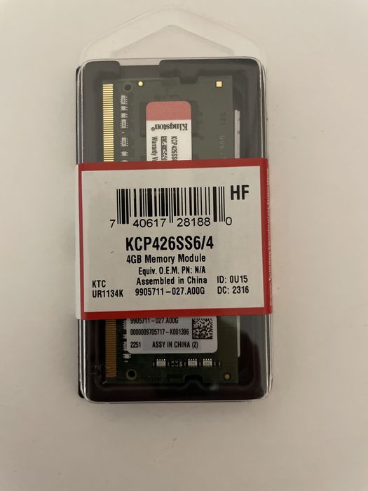 Memorie laptop 4gb ddram 4