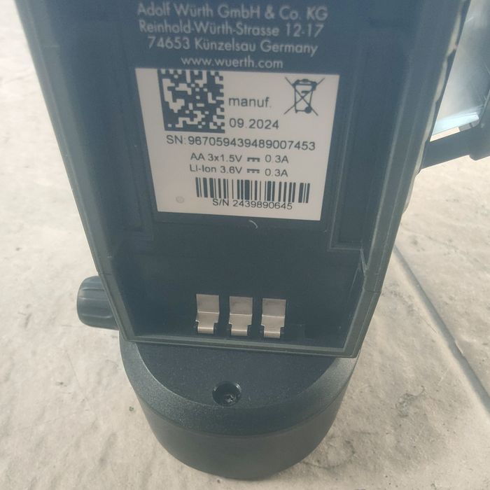 Vind laser 3x360 Wurth nou niciodată utilizat 4Ah