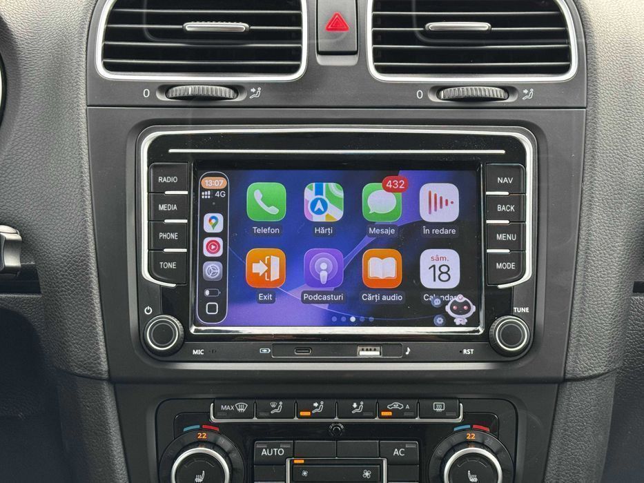 2GB Navigatie Carplay VW Golf Polo Passat CC Tiguan Touran Seat Skoda