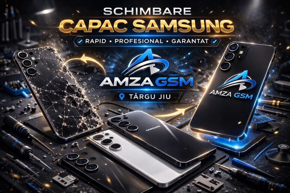 Capac Spate Sticla Samsung S20 S21 S22 S23 S24 S25 Plus Ultra FE