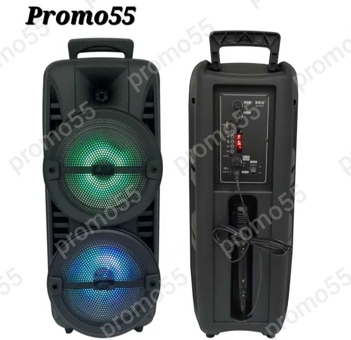 ПРОМО! Голяма Караоке Колона 60см. 16 инча Тонколона Микрофон и Блутут