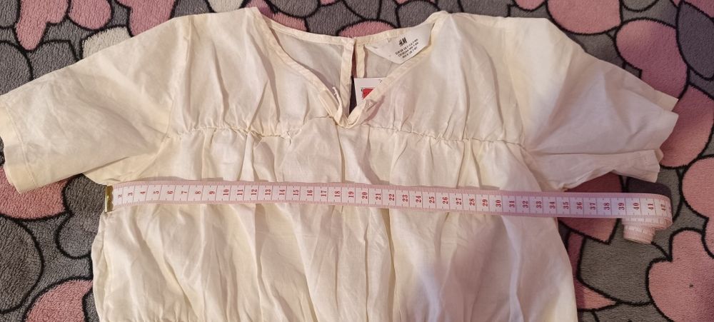 Bluză cotton pentru fetițe H&M, mărimea 128 (7–8 ani