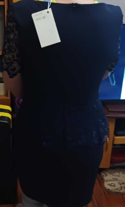 Rochie eleganta dama Paradi, marimea 38, bleumarin, NOUA cu eticheta