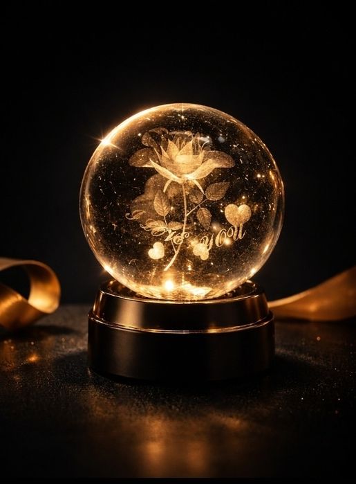 Светильник раушан гүлімен