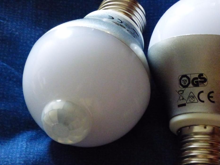 LED 6W PIR лампа с инфрачервен сензор за движение и сензор за светлина