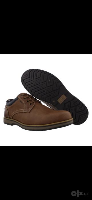 Мужские туфли IZOD Lewis (США) — коричневые, стиль Casual / Oxford