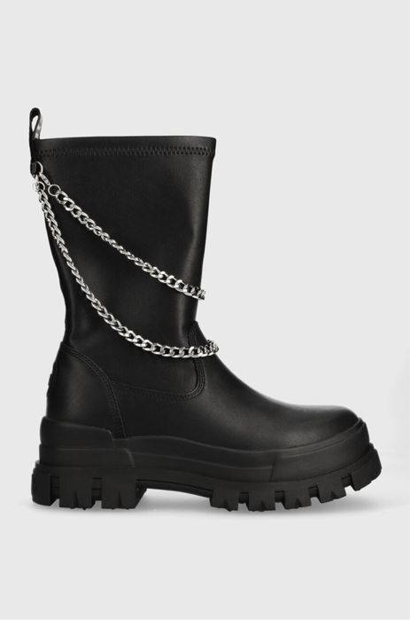 BUFFALO Aspha Sock Chain ОРИГИНАЛНИ дамски ботyши/еко кожа -  39/25см