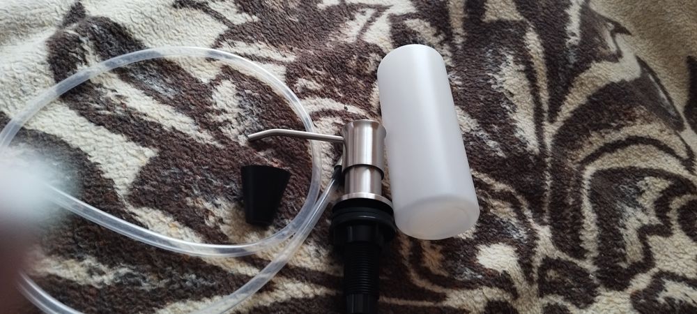 Дозатор за течен сапун, плот за вграждане, неръждаема стоман