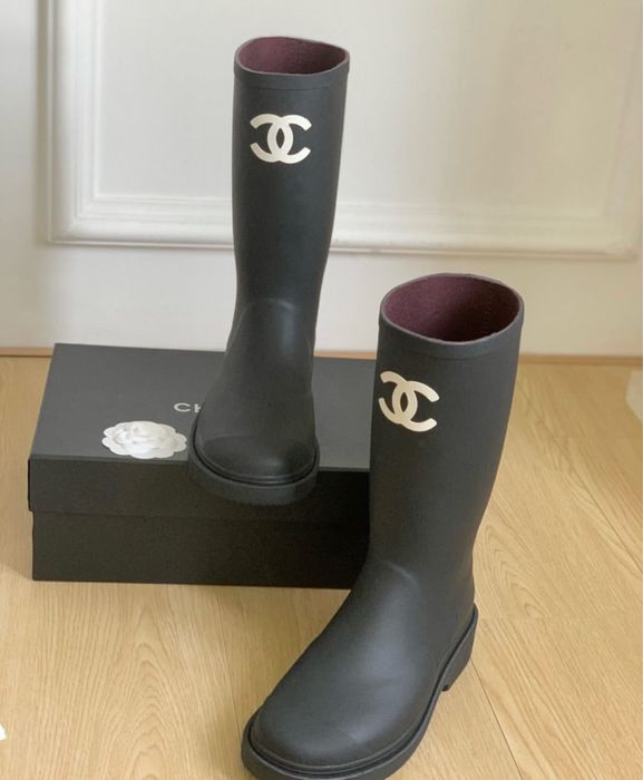 Cizme Chanel ploaie pe stoc si pe comanda