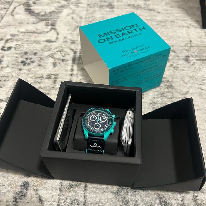 Omega Swatch Mission on Earth Polar Lights