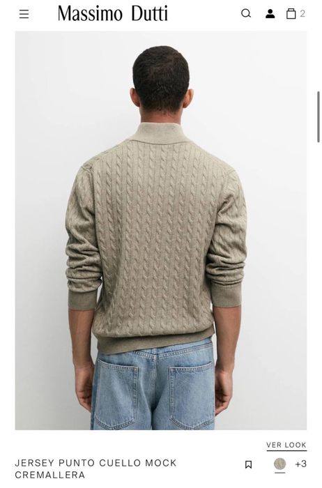 Оригинал Massimo Dutti мужской джемпер