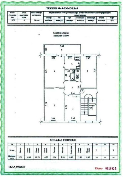 Продается квартира 4 ком ТТЗ Корзинка №Г304