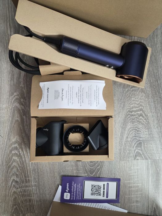 Uscator de par Dyson Supersonic HD07 Origin, 4 setari de temperatura, Nichel-Cupru