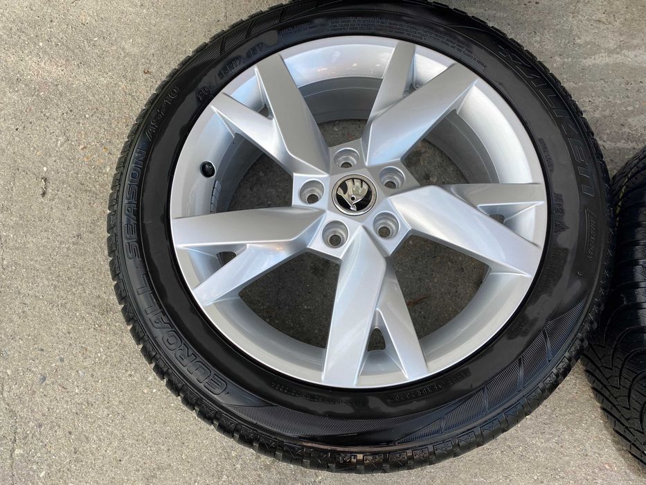 Jante originale Skoda 17 cu anvelope All Season