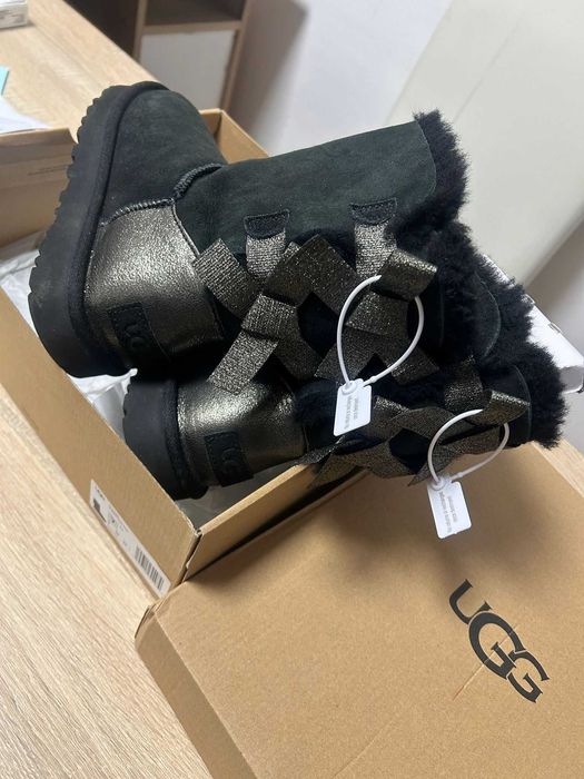 UGG Fundă Ghete de Zăpadă Femei cizme Negru