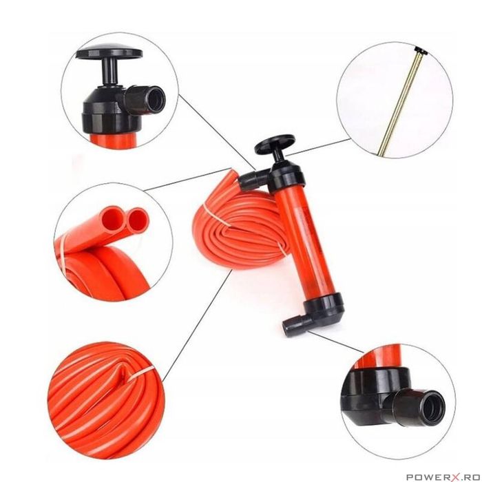 Pompa manuala multifunctionala 4 in 1 pentru transfer lichide, Verke