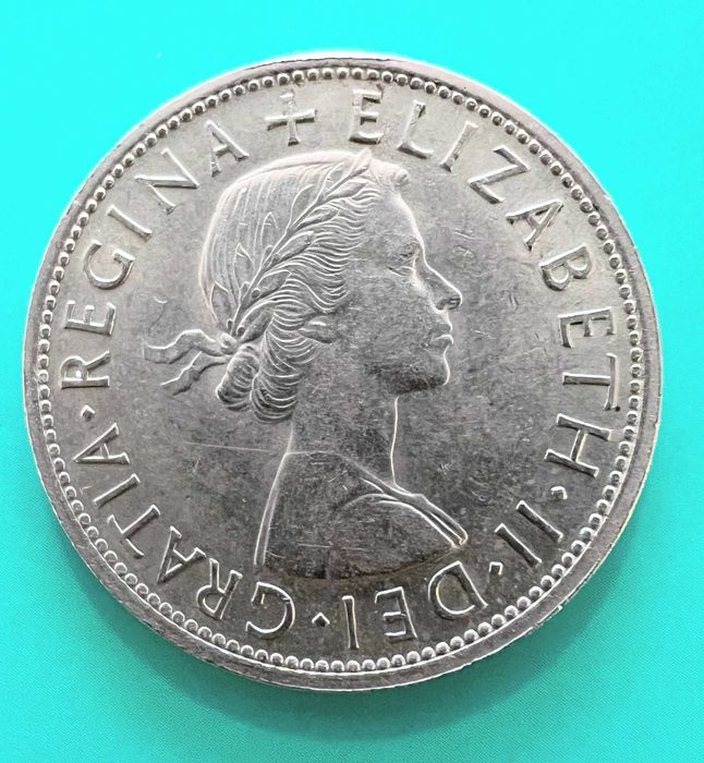 Половин Крона Великобритания, Half Crown Elizabeth II 1961