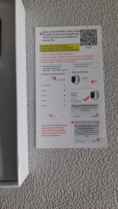 Смарт часовник ZL77J