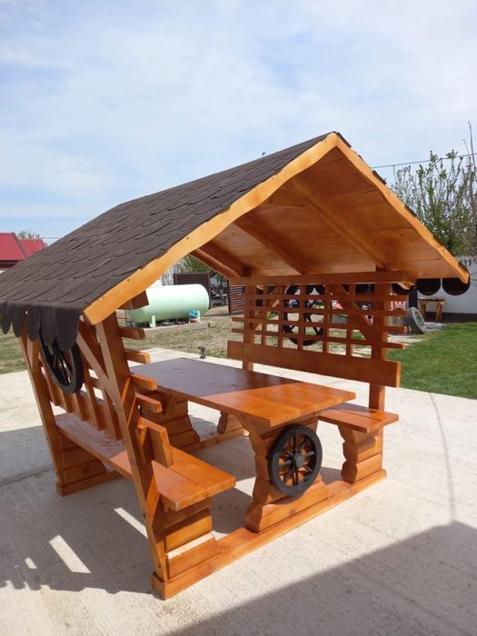 Balansoar din lemn rustic / leagan lemn