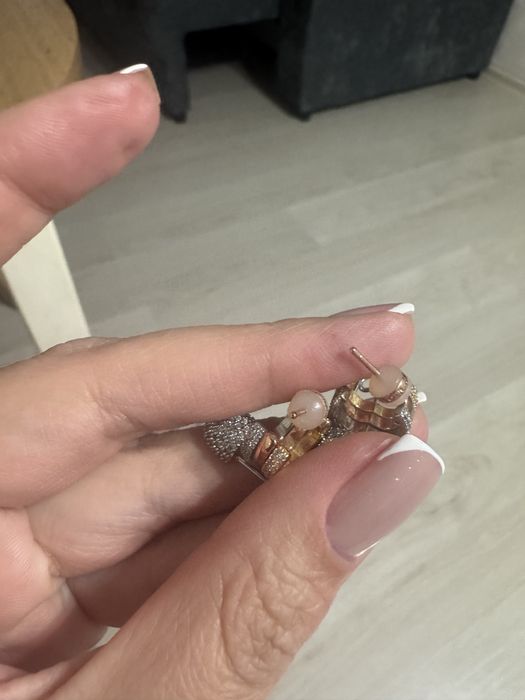 Серьги с булавкой,серебро