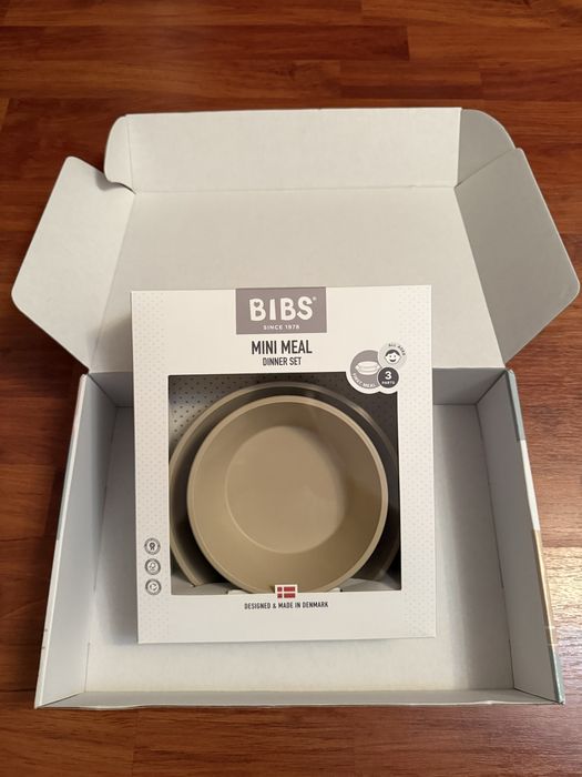 Set de masă Bibs Mini Meal (Culoare: Vanilla) - NOU, SIGILAT