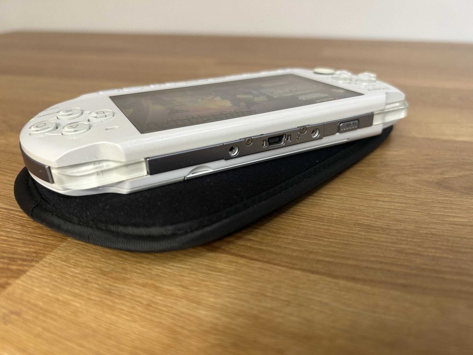 PSP 3000 Pearl White modată — alb perlat rar, garantie 12 luni | Japonia