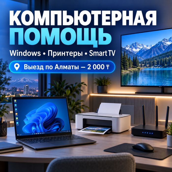 Настройка компьютеров, принтеров и Smart TV