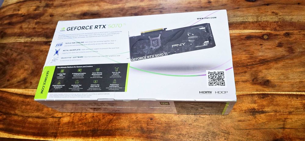 Видеокарта Nvidia GeForce RTX 5070 Ti 16GB GDDR7 – НОВА, В НАЛИЧНОСТ!