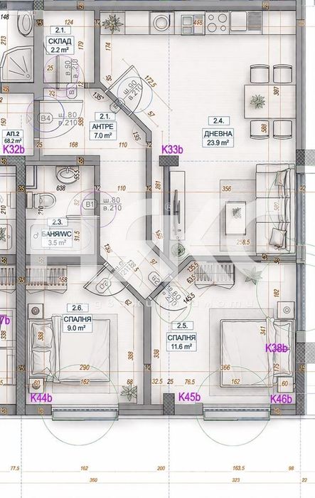 Тристаен апартамент в кв. Малинова Долина с БЪРЗ ДОСТЪП ДО ПЪТНИ ВЪЗЛИ