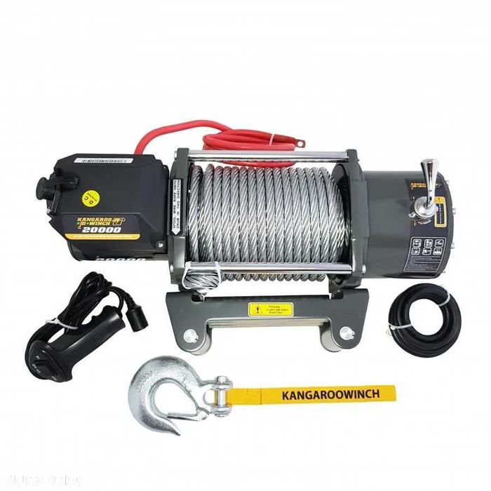 Troliu profesional KANGAROO WINCH K20000E lbs(trage 9090 kg) la 24V