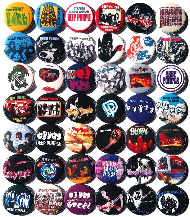 Значки на различни рок, поп и метъл групи 42бр в комплект за 40лв