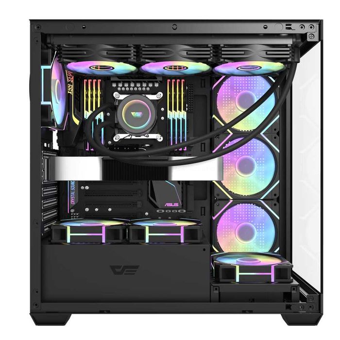 ' Корпус для ПК darkFlash DS900 BLACK (ATX, Без вентиляторов)