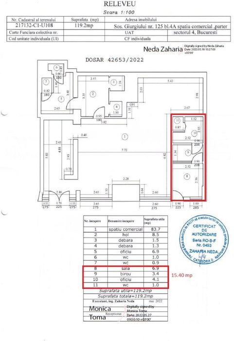 Proprietar vand spatiu comercial Sos. Giurgiului 125