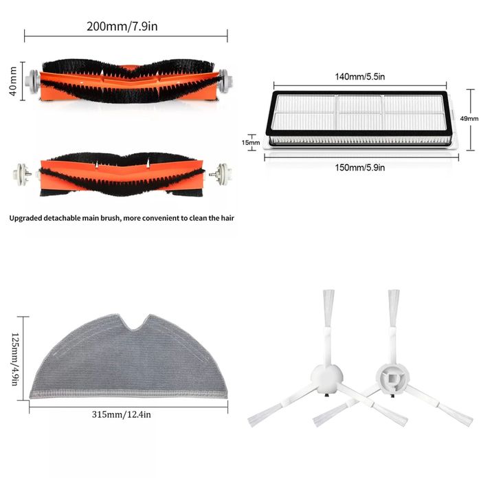 Фильтры аксессуары для пылесоса xiaomi roborock