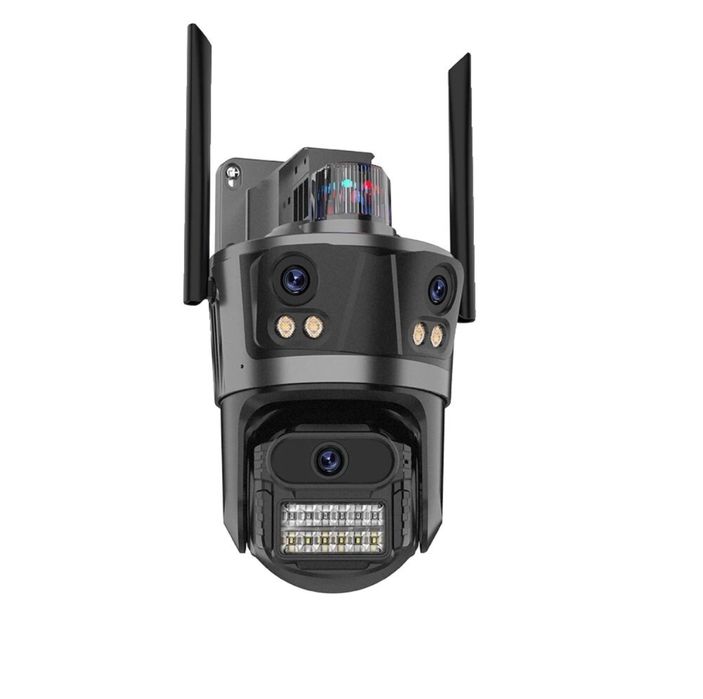 Тройна външна WiFi камера P12 – 36MP, ICSee