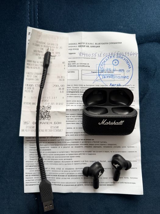 Marshall Motif II слушалки с гаранция