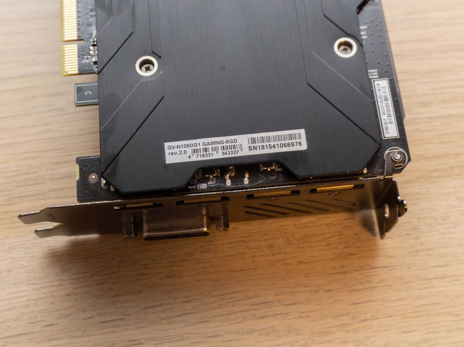 gtx 1060 6gb  defecta