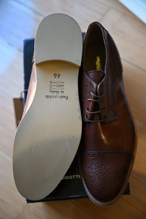 Pantofi casual brogue Bigotti noi 46 maro